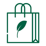 Green Shopping Bag icon